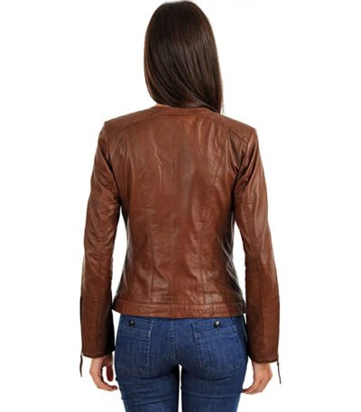 Women's Lambskin Biker Leather Jacket