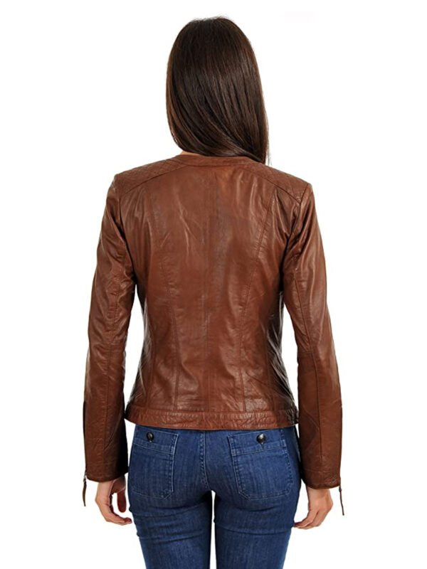 Women's Lambskin Biker Leather Jacket