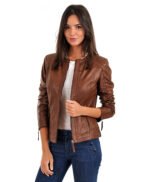 Women's Lambskin Biker Leather Jacket