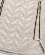 Womens Light beige Packable Hooded Coat