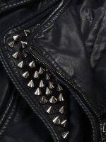Womens Punk Stylish Studded Leather Jacket