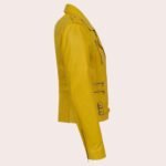 Women's Real Leather Cross Zip Multi Zip Biker Jacket