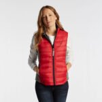Womens Red Puffer Vest