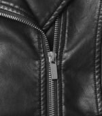 Womens Slim Hooded Real Leather Jacket