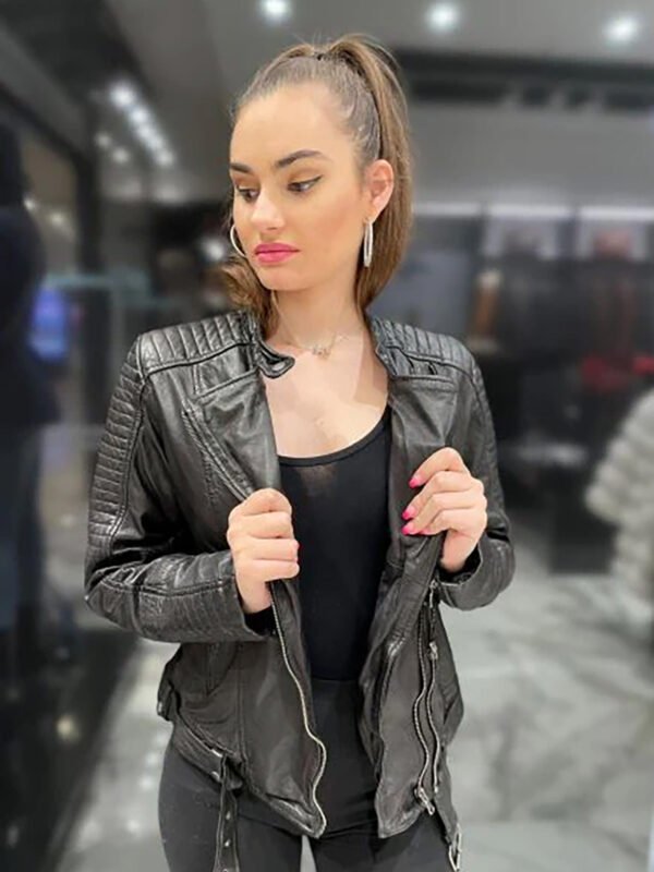 Women's Stylish Biker Leather Jacket
