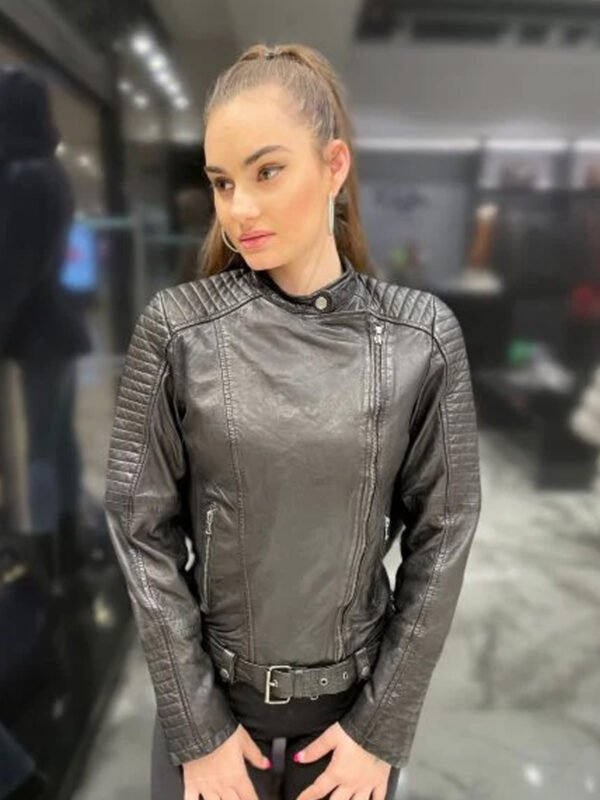 Women's Stylish Biker Leather Jacket