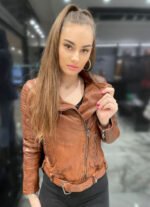 Women's Stylish Biker Leather Jacket