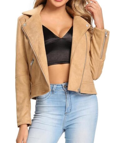 Womens Suede Leather Jacket