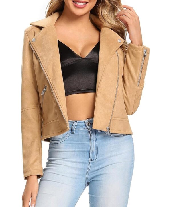 Womens Suede Leather Jacket