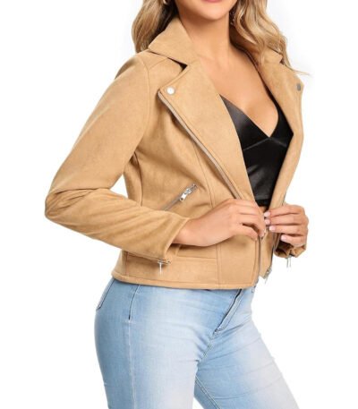 Womens Suede Leather Jacket
