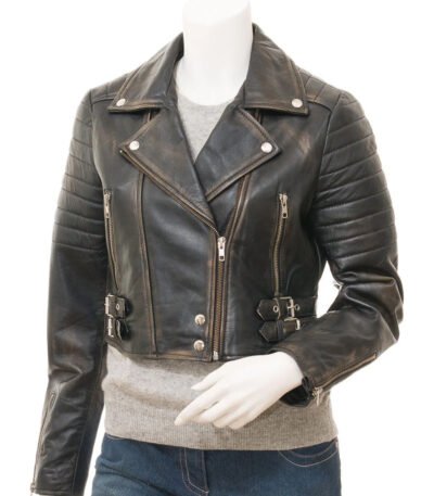 Women's Vintage Leather Jacket 2023/2024