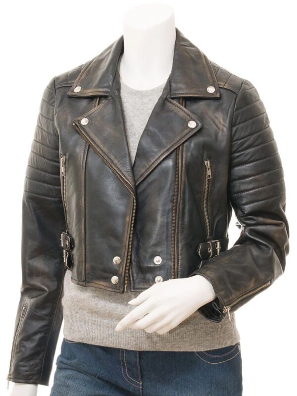 Women's Vintage Leather Jacket 2023/2024