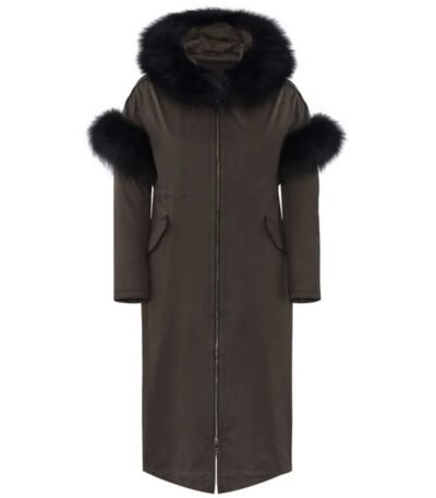 Women's Winter Long Hoodie Faux Fur Coat