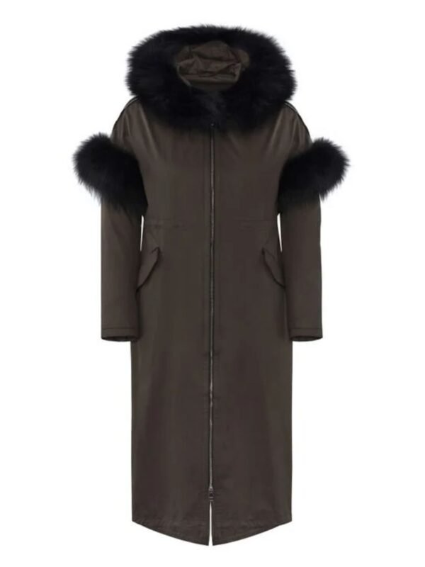 Women's Winter Long Hoodie Faux Fur Coat
