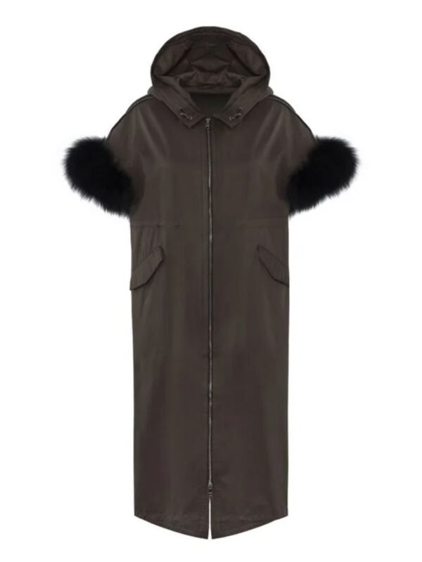 Women's Winter Long Hoodie Faux Fur Coat