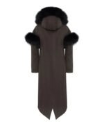 Women's Winter Long Hoodie Faux Fur Coat