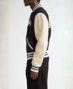 Wool Blend & Leather Varsity Jacket