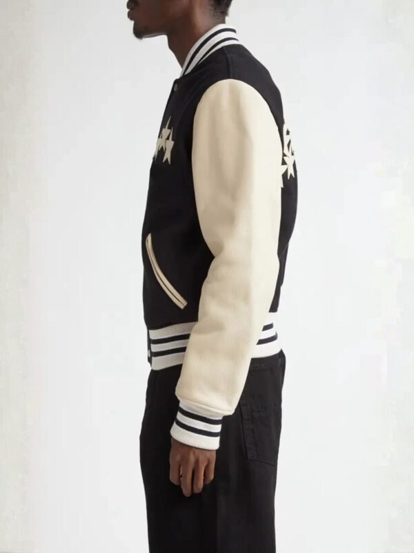 Wool Blend & Leather Varsity Jacket