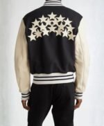 Wool Blend & Leather Varsity Jacket