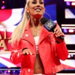 Wrestler Carmella Red Leather Jacket