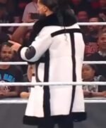 Wrestler Seth Colby Lopez Black Fur Collar White Coat