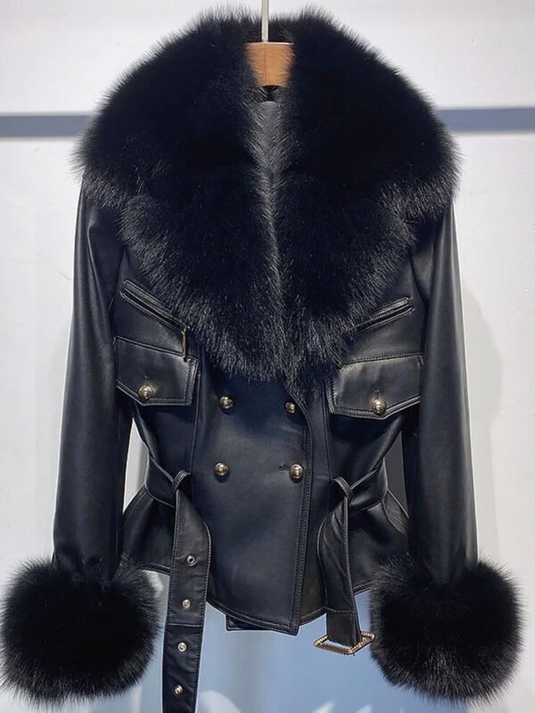 YOLOAgain Detachable Genuine Fur Collar and Cuffs