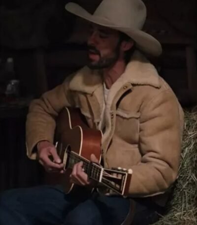 Yellowstone Season 4 Walker Ryan Bingham Shearling Jacket