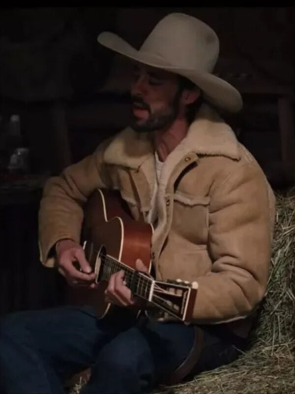 Yellowstone Season 4 Walker Ryan Bingham Shearling Jacket