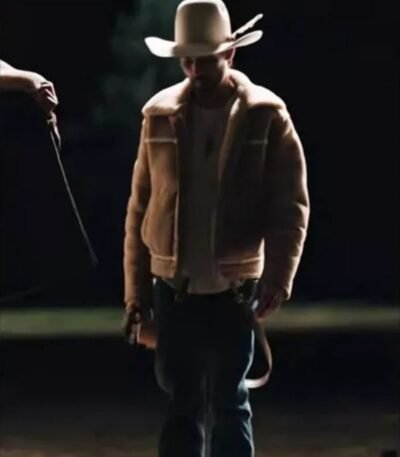 Yellowstone Season 4 Walker Ryan Bingham Shearling Jacket