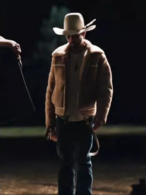Yellowstone Season 4 Walker Ryan Bingham Shearling Jacket