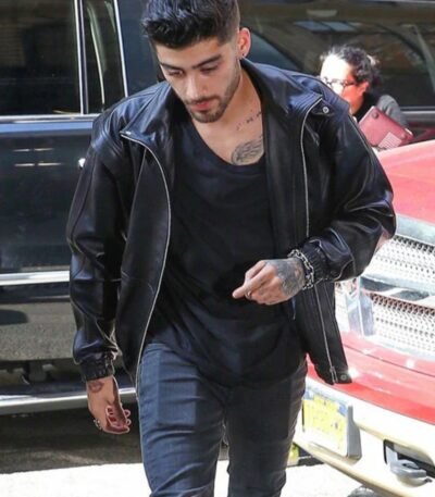 Zayn Malik Black Leather Jacket