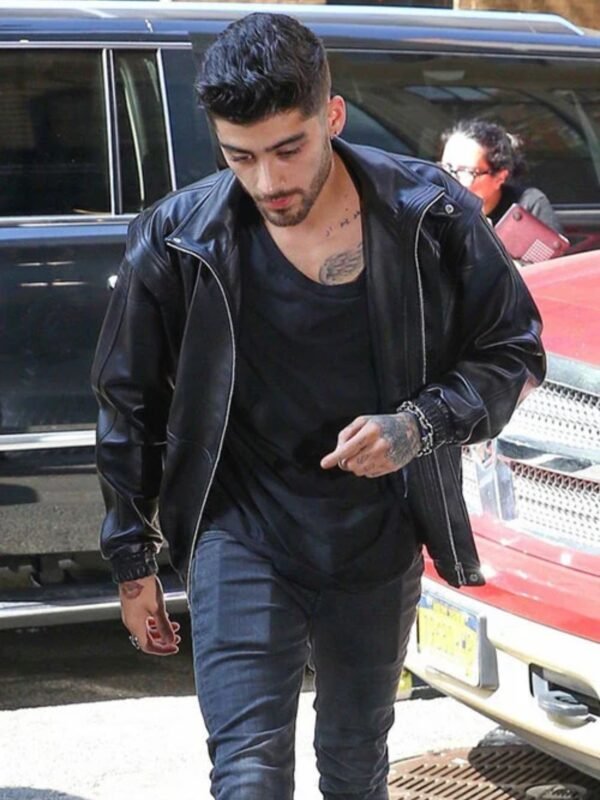 Zayn Malik Black Leather Jacket