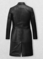 Zoë Kravitz Long Leather Coat