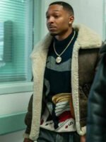 Power Book III Malcolm Mays Brown Leather Jacket