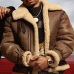 Power Book III Malcolm Mays Brown Leather Jacket