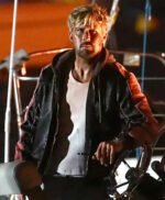 The Fall Guy 2024 Ryan Gosling Black Leather Jacket