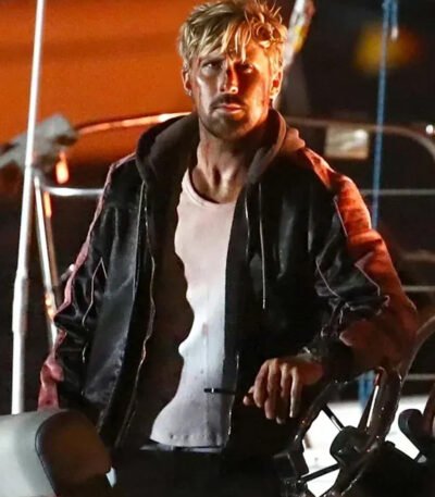 The Fall Guy 2024 Ryan Gosling Black Leather Jacket