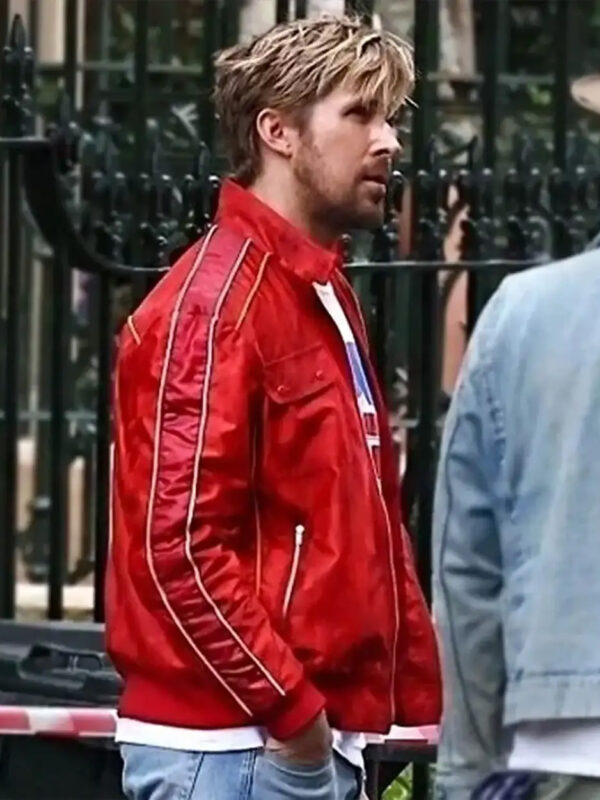 The Fall Guy Ryan Gosling Red Bomber Jacket