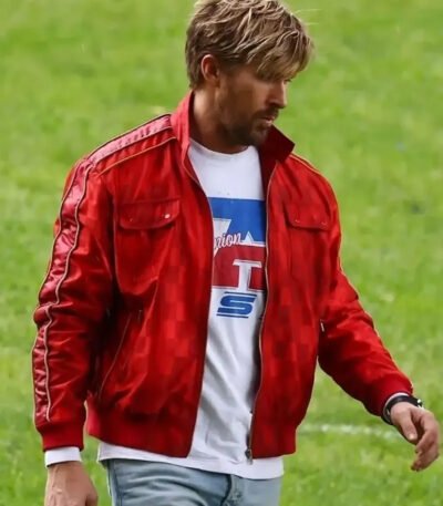 The Fall Guy Ryan Gosling Red Bomber Jacket