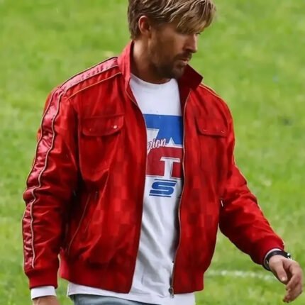 The Fall Guy Ryan Gosling Red Bomber Jacket