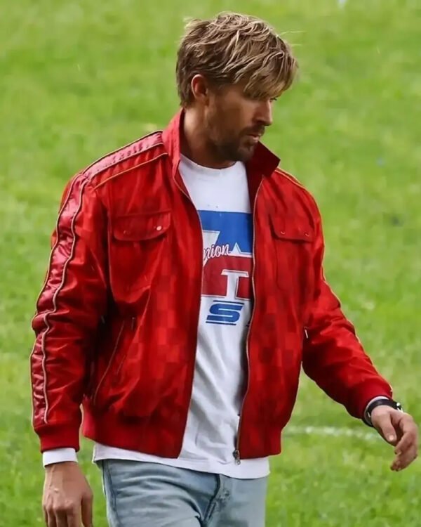 The Fall Guy Ryan Gosling Red Bomber Jacket