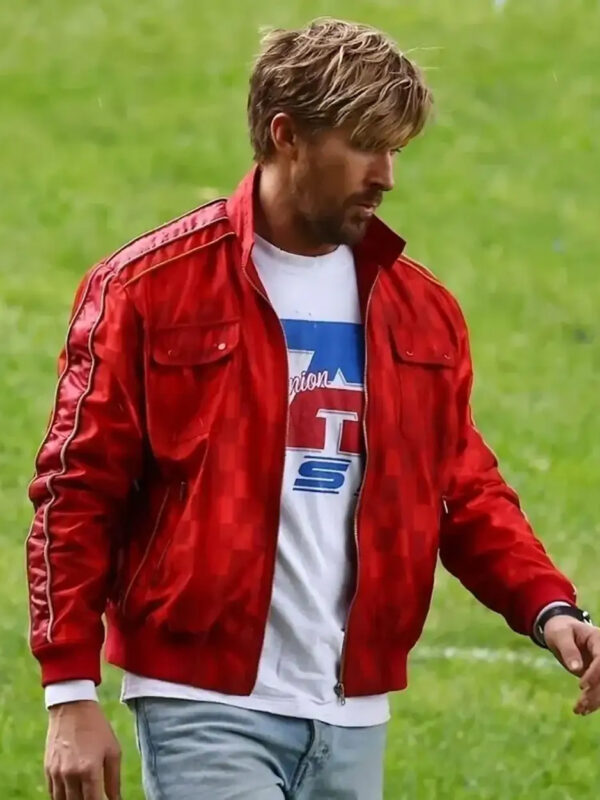 The Fall Guy Ryan Gosling Red Bomber Jacket