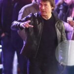 Tom Cruise Mission Impossible 8 Black Leather Jacket