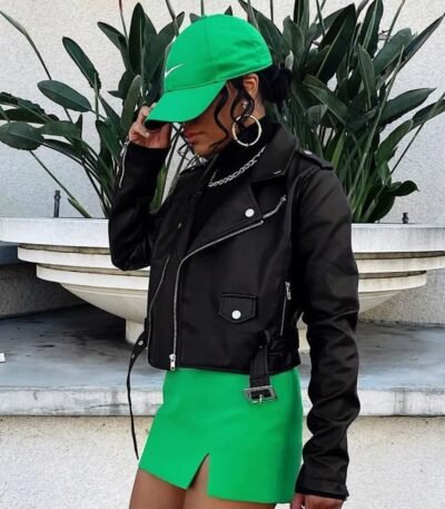 Biker Chic Crop Jacket