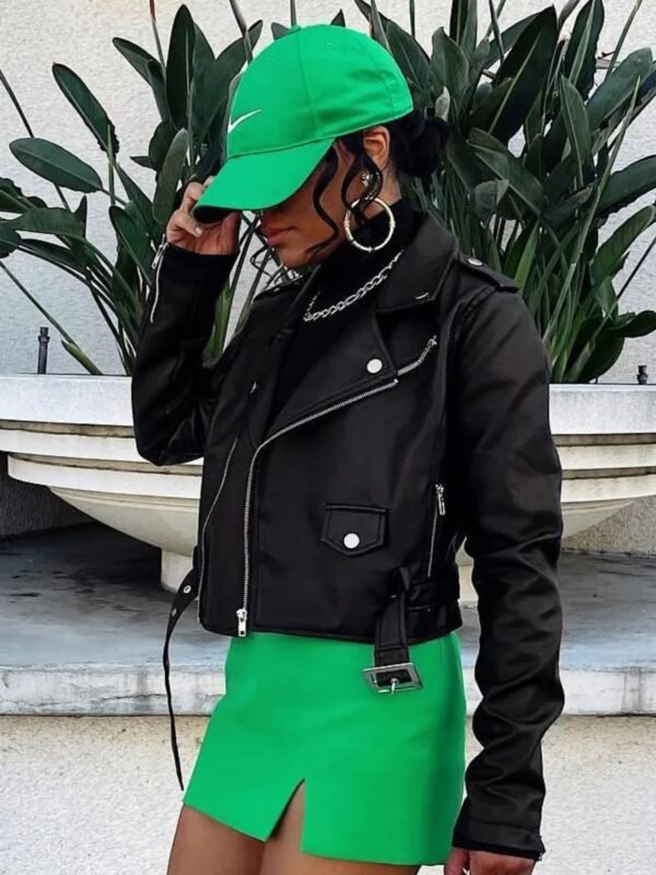 Biker Chic Crop Jacket