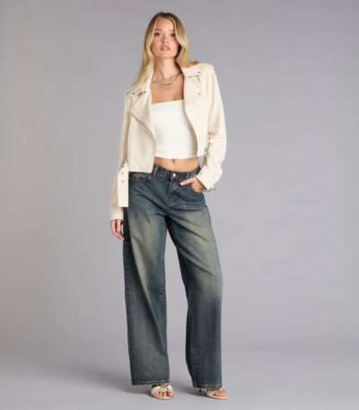 Cool Factor Suede Moto Jacket