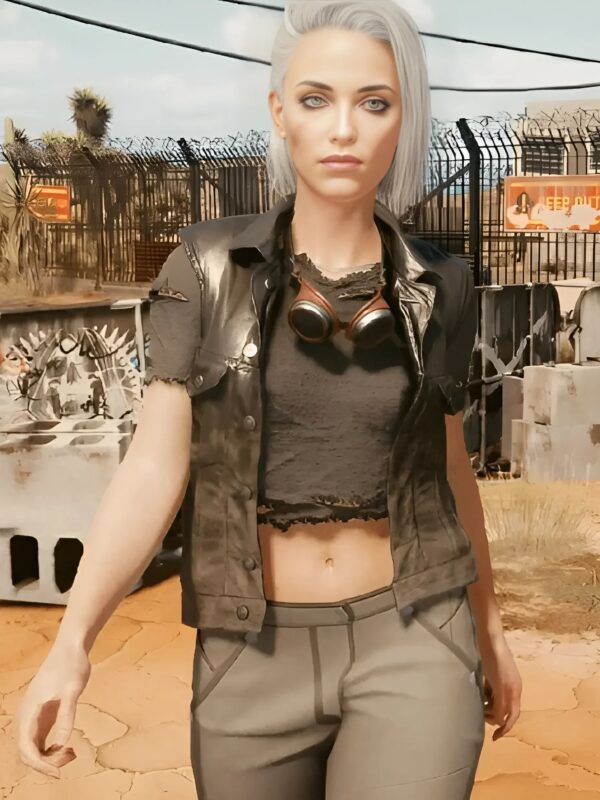 Cyberpunk 2077 Ciri Black Leather Vest