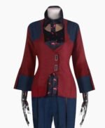 Cyberpunk 2077 Female V Red Leather Blazer