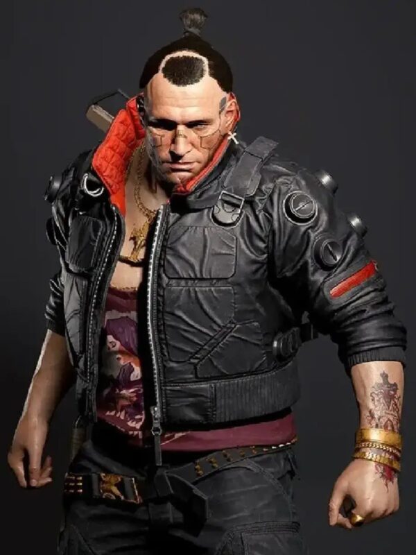 Cyberpunk 2077 Jackie Welles Bomber Leather Jacket