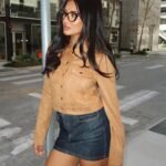 Ready To Go Genuine Suede Crop Jacket